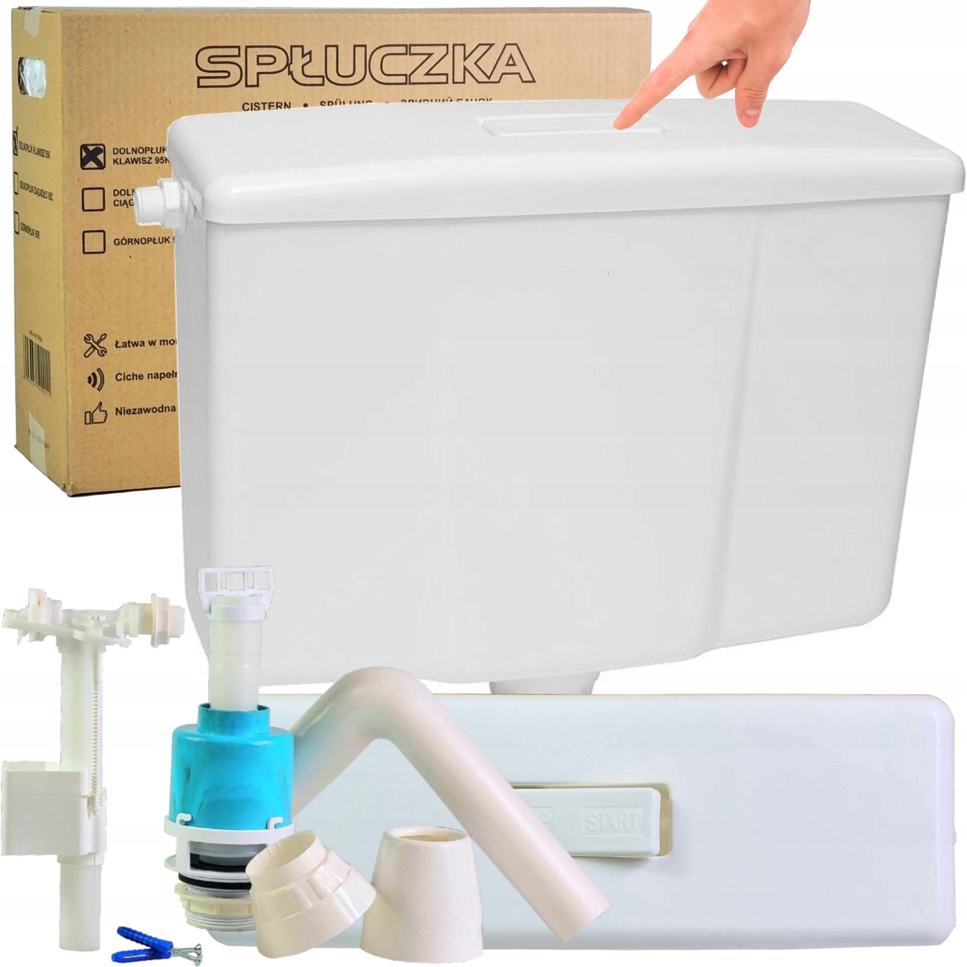 WC SPLACHOVANIE DOLNÉ SPLACHOVANIE START STOP KOMPAKTNÁ SADA